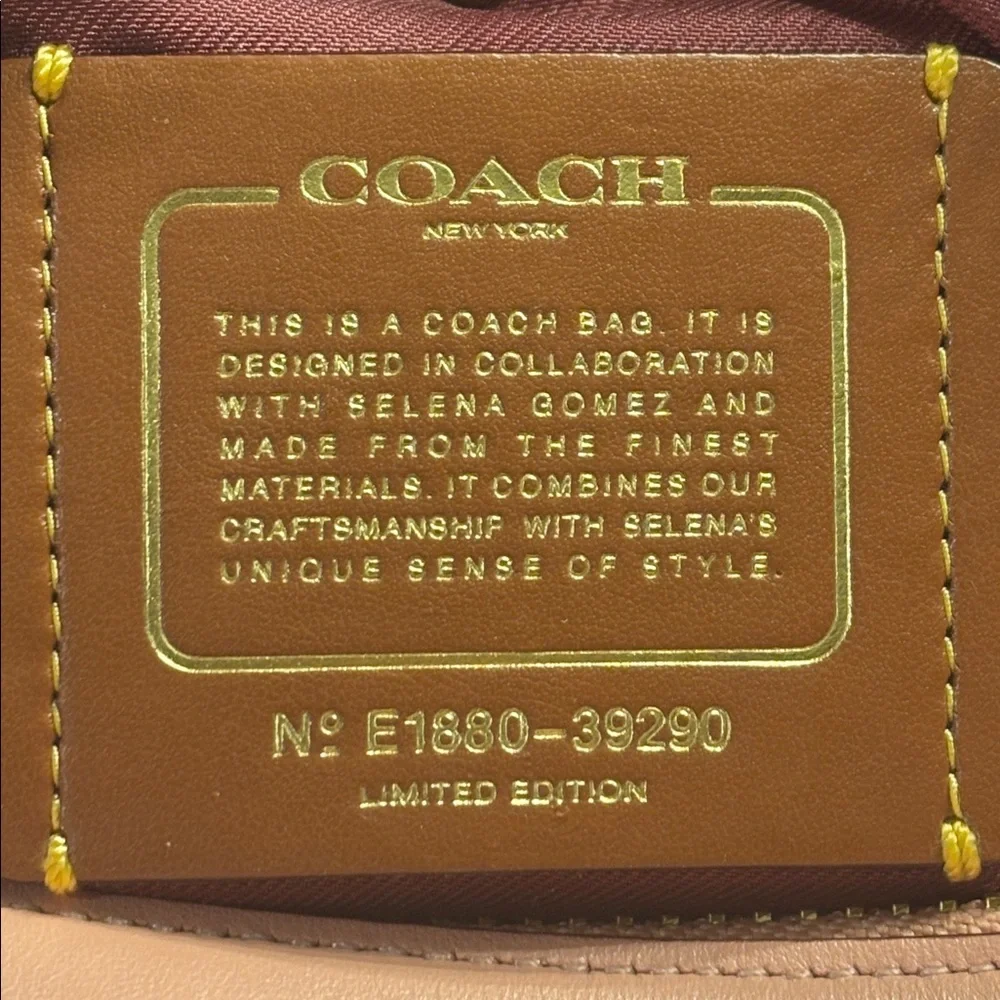 Coach x Selena Gomez Limited Edition Selena Bond Satchel - Peony Pink EUC - Picture 6 of 8